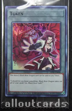 2024 Yu-Gi-Oh The Infinite Forbidden Token Akiza & Black Rose Dragon TKN5-EN008 - Image 1