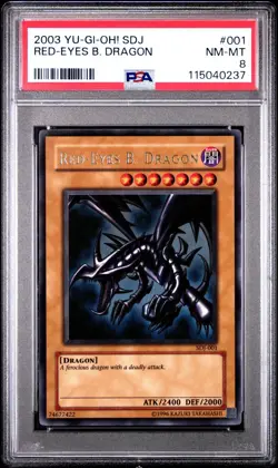 2003 Yu-Gi-Oh! Red-Eyes B. Dragon Starter Deck: Joey SDJ Unlimited Ultra PSA 8 - Image 1
