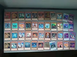 Yugioh 44 Card lot includes rareU shiny stuff, exact as pictured YUG38 LAST ONE - Image 1