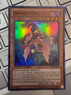 Yugioh Gagaga Girl ABYR-ENSE1 / Super Rare Holo / Ltd Edition / nm condition - Image 1