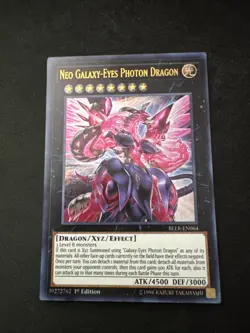 Yu-Gi-Oh! Neo Galaxy-Eyes Photon Dragon 1st Edition LP BLLR-EN064 Ultra Rare - Image 1