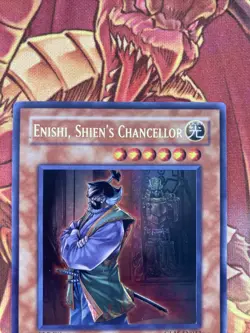 GLAS-EN032 Enishi, Shien's Chancellor 1st Edition Ultra Rare Yugioh Card - Image 2