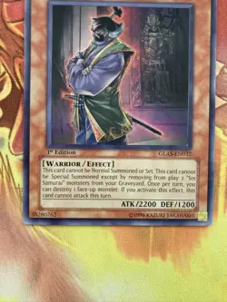 GLAS-EN032 Enishi, Shien's Chancellor 1st Edition Ultra Rare Yugioh Card - Image 3