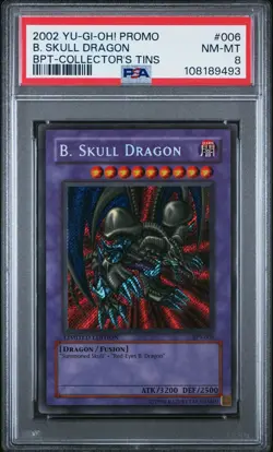 Yugioh PSA 8 B. Skull Dragon BPT-006 2002 Collectors Tin Limited Edition - Image 1