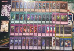 Yugioh! 58-Card Complete Sleeved Dueling Deck Darkness Burn, Box included NM - Image 1