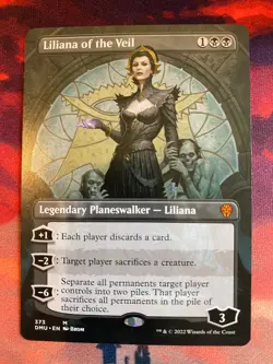MTG Dominaria United Liliana of the Veil Borderless - Image 1