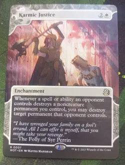 Karmic Justice - Wilds of Eldraine: Enchanting Tales - NM - Pack Fresh - MTG - Image 1