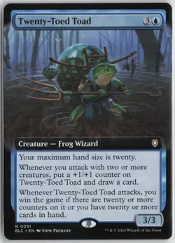 Twenty-Toed Toad (Extended Art) R Commander: Bloomburrow 51 NM - Image 1