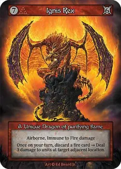 Sorcery Ignis Rex Unique Non-Foil Dragonlord - Image 1