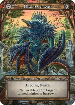 Sorcery Draco Corvus Unique Non-Foil Dragonlord - Image 1