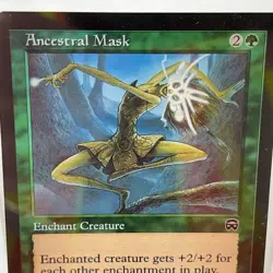 Ancestral Mask MTG Mercadian Masques Foil Card - #229/350 - LP English Ver. - Image 2