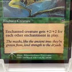 Ancestral Mask MTG Mercadian Masques Foil Card - #229/350 - LP English Ver. - Image 3