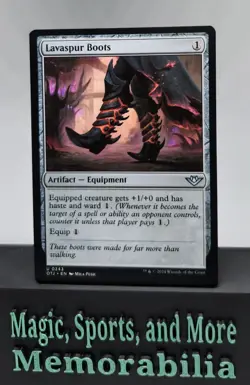 MTG Lavaspur Boots - Outlaws Of Thunder Junction Uncommon Magic The Gathering LP - Image 1
