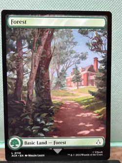 MTG TCG: Forest 110, Universes Beyond: Assassin's Creed _ FULL ART - Image 1