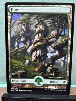 MTG TCG: Forest 279/280, Zendikar Rising _ FULL ART - Image 1