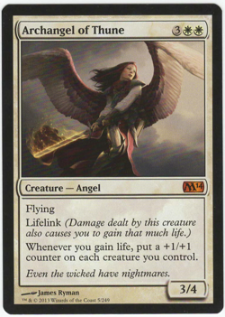 1x Archangel of Thune MTG M14 Magic 2014 Lightly Played - Image 1