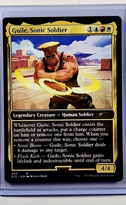 2022 MTG Magic the Gathering Street Fighter 2 Secret Lair Guile Sonic Soldier - Image 1