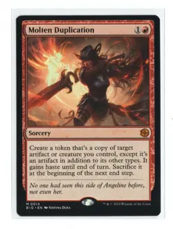 Molten Duplication (14) M Outlaws of Thunder Junction: The Big Score NM MTG - Image 1