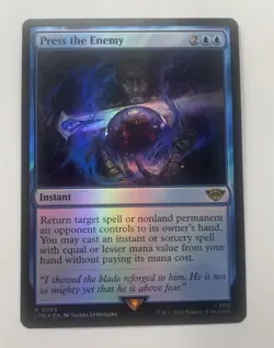 MTG Press The Enemy Foil Rare Lord of the Rings NM Magic Card SEE PICS - Image 1