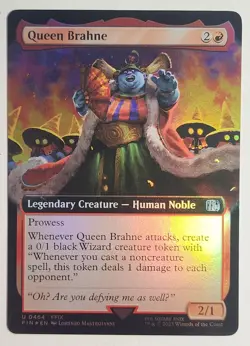 MTG - Queen Brahne - Foil Extended Art - FIN 0464 - Final Fantasy - Magic - Image 1