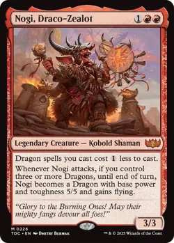 MTG - Nogi, Draco-Zealot - TDC 0226 - Tarkir Dragonstorm - Mythic - Magic - Image 1