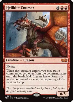 MTG - Hellkite Courser - TDC 0218 - Tarkir Dragonstorm - Mythic - Magic - Image 1