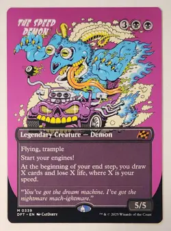 MTG - The Speed Demon - Borderless - DFT 0339 - Aetherdrift - Mythic - Magic - Image 1