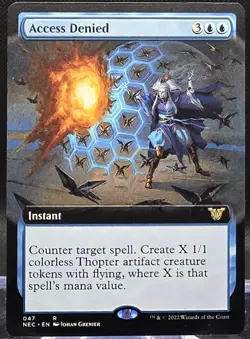 Access Denied #47 Commander: Kamigawa: Neon Dynasty Regular Rare Ext. Art - Image 1