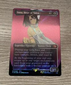 Magic the Gathering Yuna, Hope of Spira Borderless Surge Foil 549 Final Fantasy - Image 1