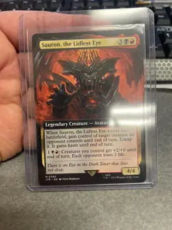 MTG Lord of the Rings Sauron the Lidless Eye Extended Art - Image 1