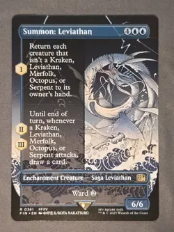Summon: Leviathan 361 Rare Borderless Final Fantasy MTG NM - Image 1