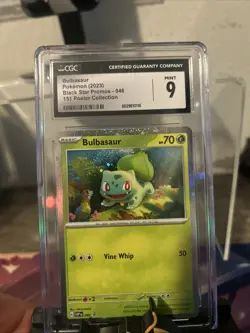 Bulbasaur Black Star Promos 046 151 Poster Collection CGC 9 - Image 1