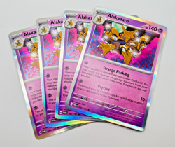 Pokemon Cards 2024 Twilight Masquerade Playset Alakazam Holo 082/167 4x x4 - Image 1