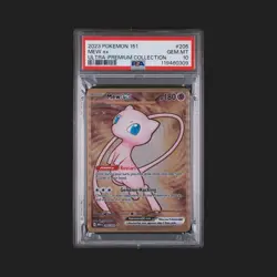 PSA 10 MEW EX 205/165 2023 POKEMON 151 ULTRA PREMIUM COLLECTION GOLD METAL PROMO - Image 1