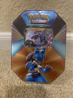Pokemon TCG V Forces Tin Galarian Slowbro V/Lucario V/Mew V SET - Image 4