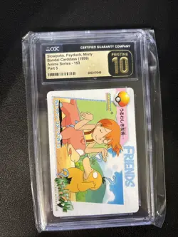 1999 POKEMON JPN BANDAI CARDDASS SER 5 MISTY/PSYDUCK/SLOWPOKE CGC Pristine 10 - Image 1
