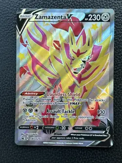 Pokemon TCG Zamazenta v SWSH Black Star Promos Holo Card SWSH293 - Image 1