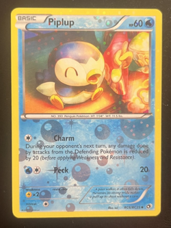 Piplup RC6/RC25 Legendary Treasures Radiant Collection Holo Pokemon (LP) - Image 1