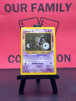 Unown [V] 89/105 Neo Destiny Regular Common 1999 WOTC Pokemon TCG LP - Image 1