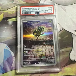2024 POKEMON TWILIGHT MASQUERADE POKEMON CENTER ETB TEAL MASK OGERPON PSA 9 - Image 1