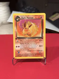 Pokemon TCG Dark Flareon Team Rocket 35/82 Regular 1st Edition Uncommon Pokemon - Image 1
