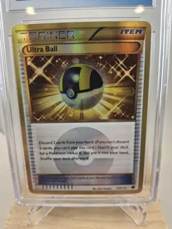 CGC8 Ultra Ball 122/119 Gold Secret Rare Pokemon Black & White Plasma Freeze - Image 2