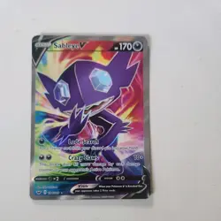 Pokemon 2020 SABLEYE V 194/202 SWSH Sword & Shield Rare Full Art Holo NM - Image 1