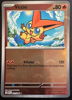 Victini Poke Ball Holo Promo 012/086 Pokemon White Flare Black Bolt Near Mint - Image 1