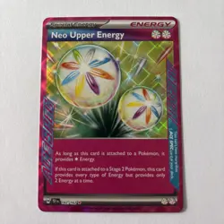Neo Upper Energy - 162/162 Temporal Forces Ace Spec Pokemon Card - NM/MINT - Image 1