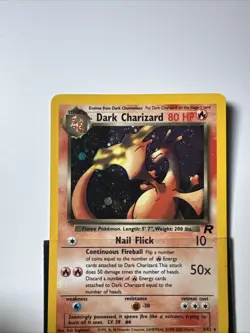 Pokemon Dark Charizard TCG 4/82Holo Rare Card UNLIMITED EDITION NM (near Mint) - Image 2