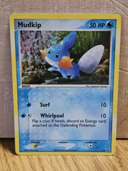 Pokemon Card Mudkip 018 Black Star Promo Holo Excellent Condition - Image 1