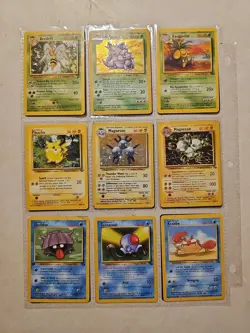 Huge Pokemon Card Binder Collection Lot 126 Cards- Charizard, Gold, Full Art VTG - Image 1