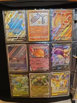 Huge Pokemon Card Binder Collection Lot 126 Cards- Charizard, Gold, Full Art VTG - Image 4