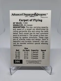 TCG - 1991 TSR Advanced Dungeons & Dragons Gold 2nd Edition Trading Cards #386 - Image 3